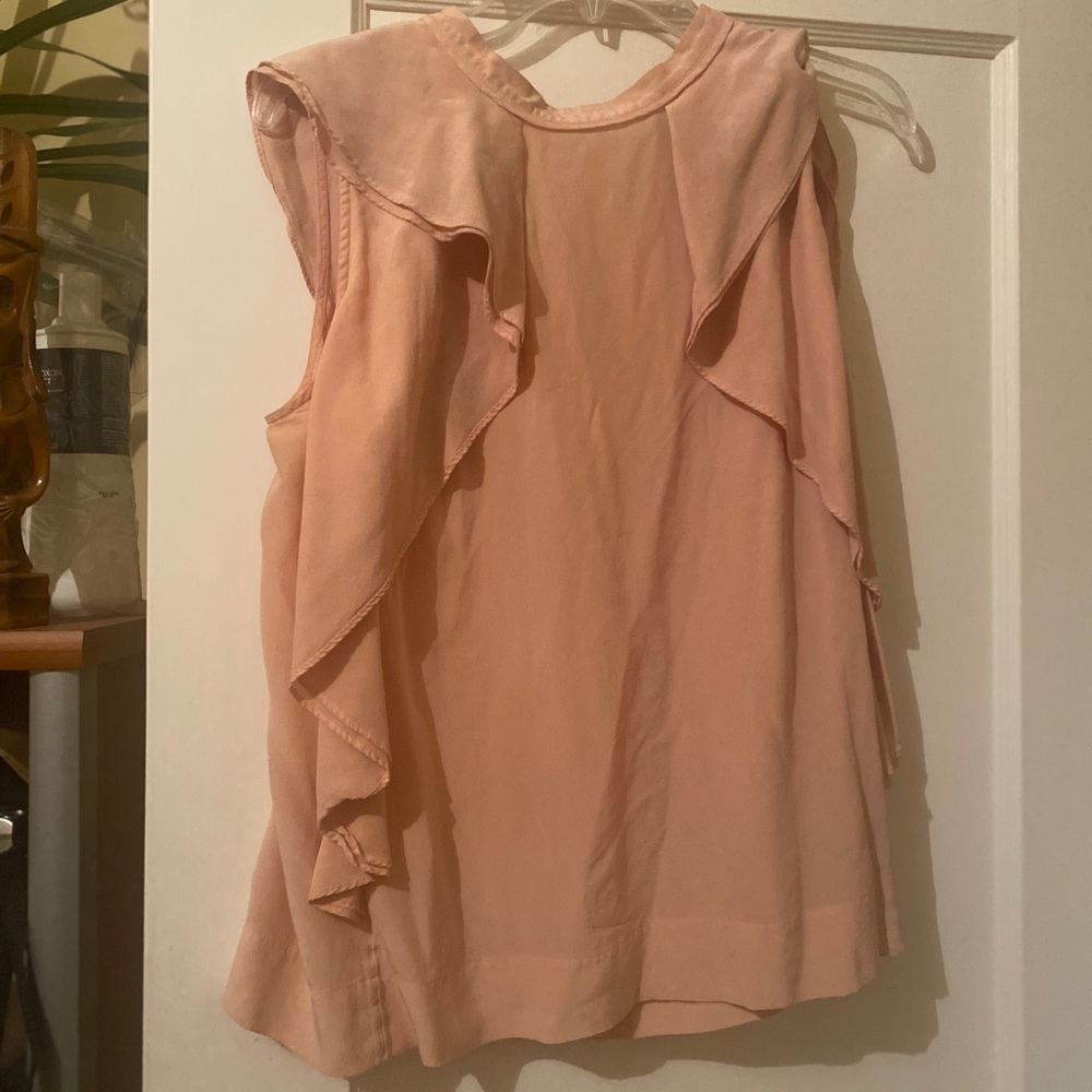 Marc Jacobs peach blouse size large
